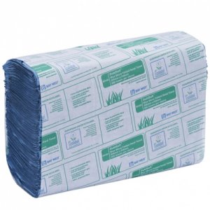 Baywest North Shore Micro Folded Hand Towels 1ply Blue 3000 case